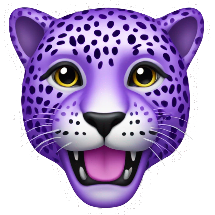 Purple sparkly jaguar emoji