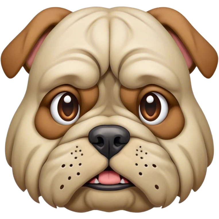 Ugly dog emoji