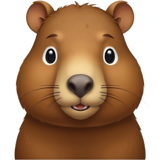 Capyvara com cara de deboche  emoji