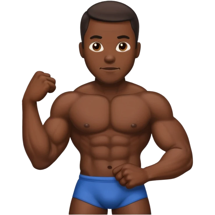 Black man jerking his penis emoji