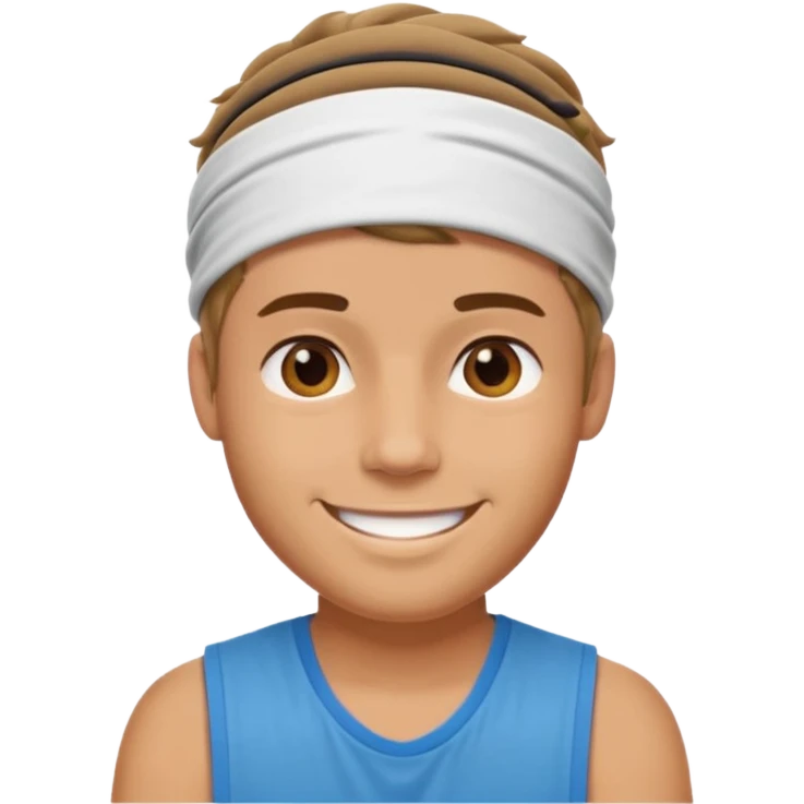 parmy guy with sleveless and head band  emoji
