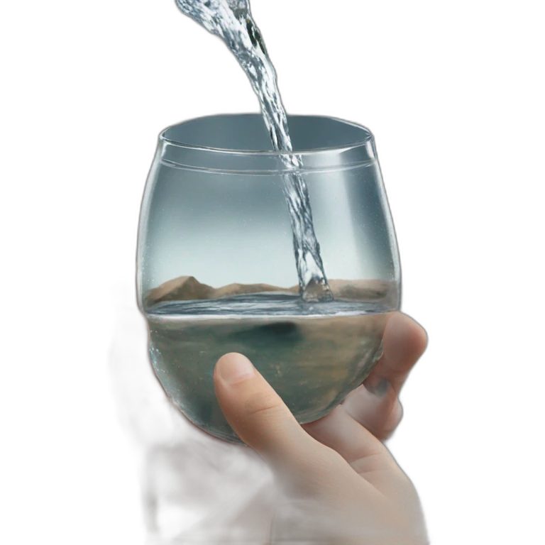 blurry water holding hands emoji