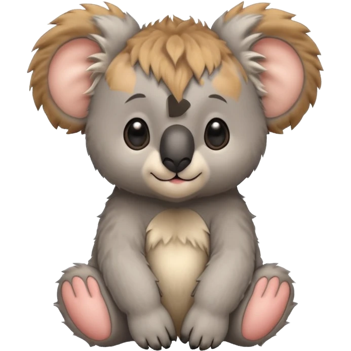 Half koala bear and half lion baby 🐨🦁 emoji