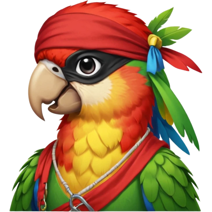 pirate and parrot emoji