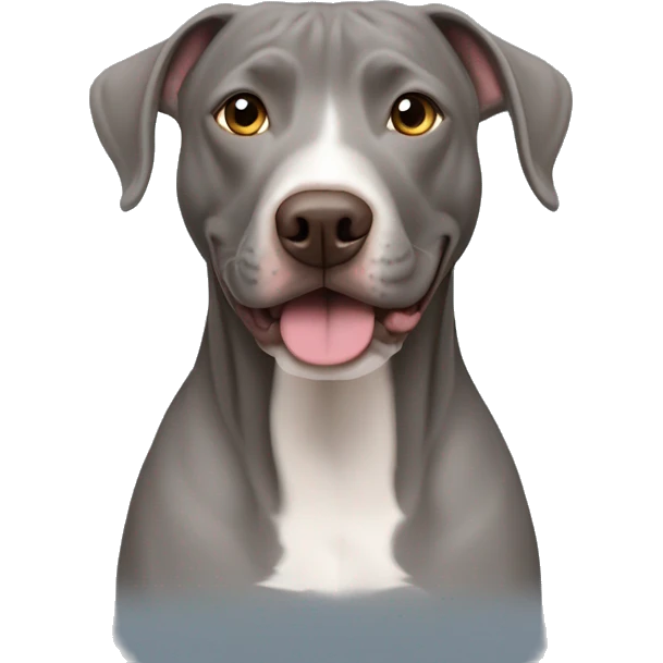 Weimaraner pitbull mix emoji
