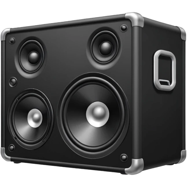 DJ loud speaker box stage 2d angle  emoji