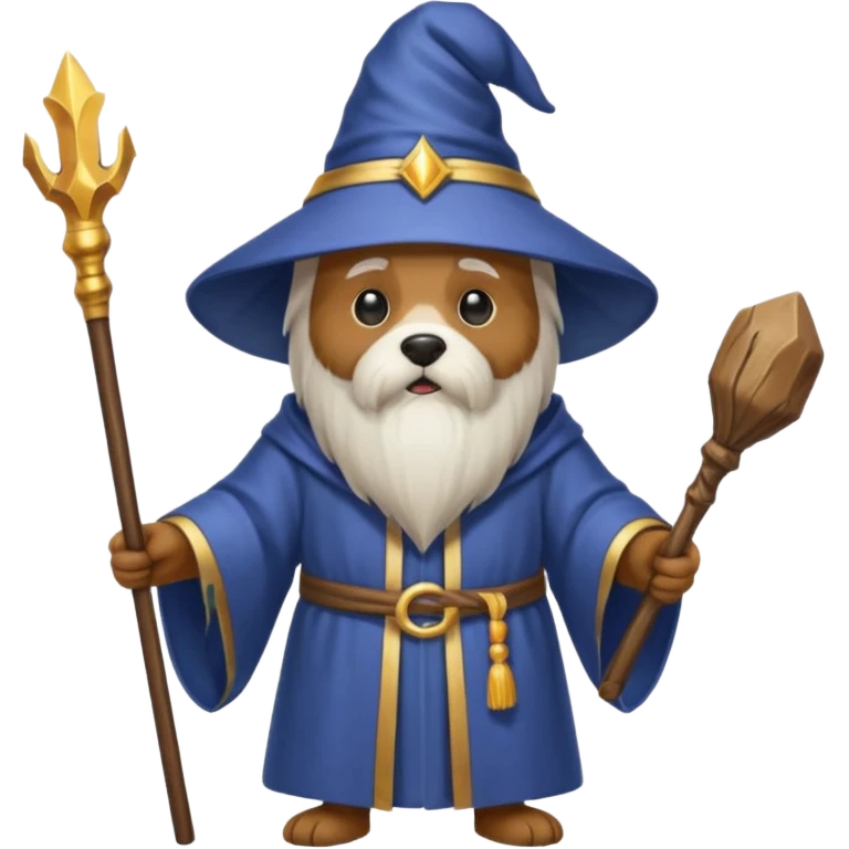 Dog wizard emoji