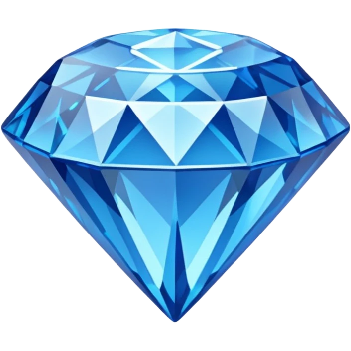 Blue diamond crystal emoji