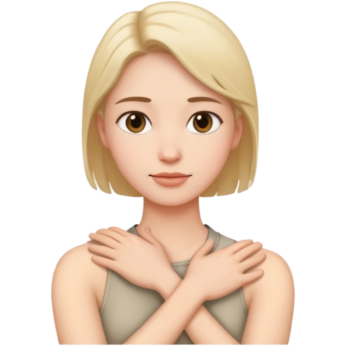 Arms around neck emoji
