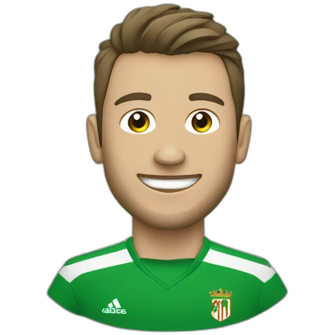 Betis futbol player t-shirt shield emoji