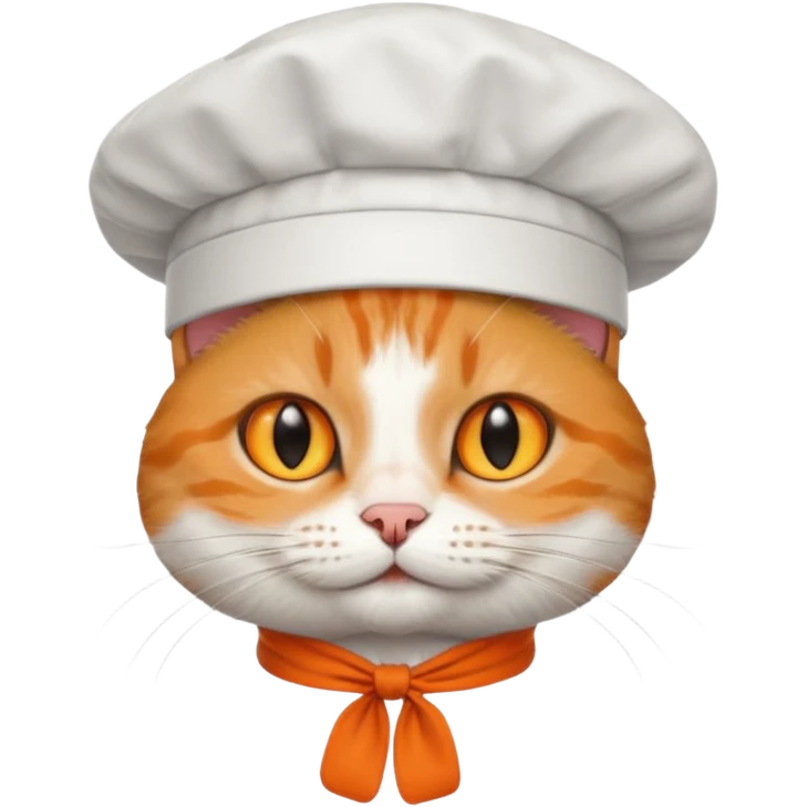 A cat in a cook's cap emoji