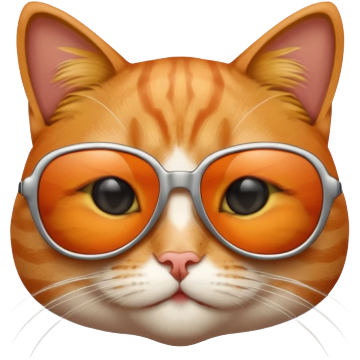 Cat de with sunglasses emoji