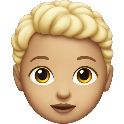 Baby doll head emoji