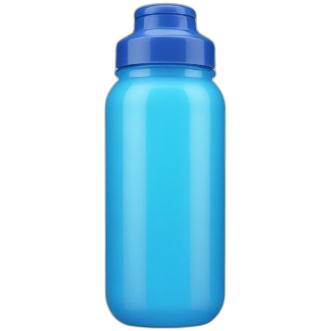 blue shaker bottle emoji