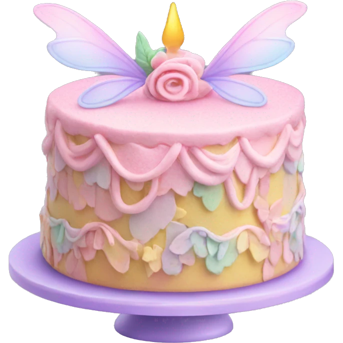 Fairy pastel cake emoji