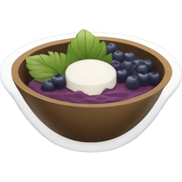 acai bowl plain bowl emoji