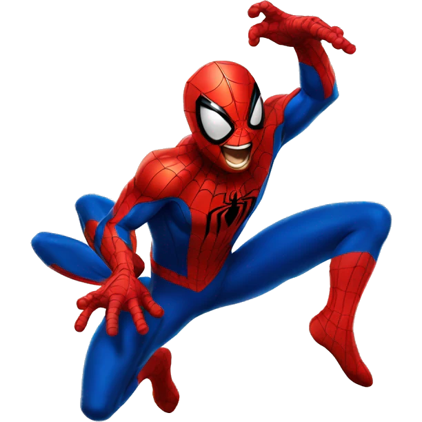 spiderman laughing emoji