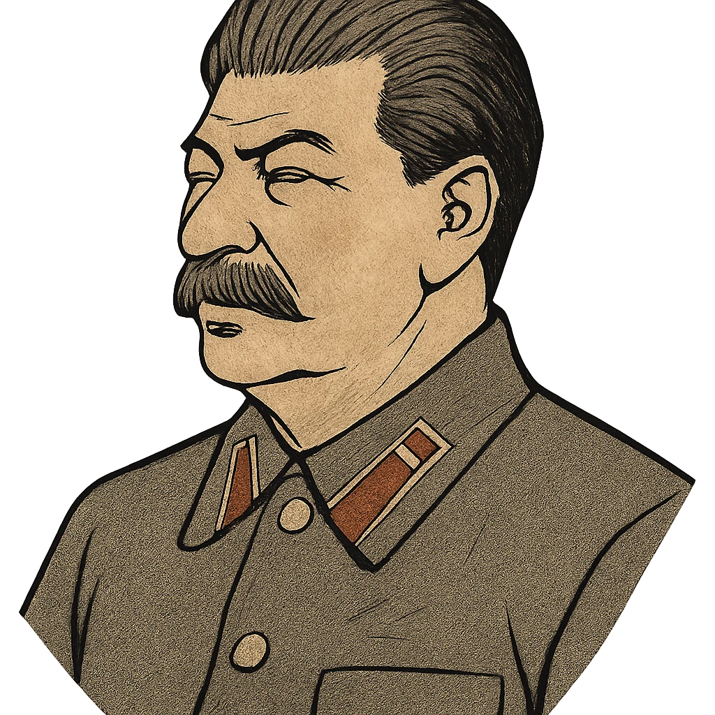 ukiyo-e style portrait of Stalin emoji