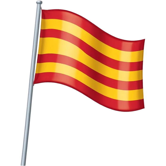 bandeira da Catalunha estilo emoji whatsapp emoji