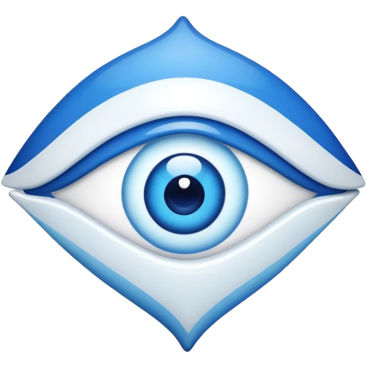 Evil eye with heart emoji