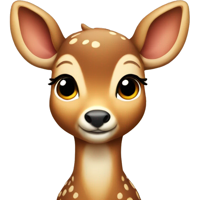 cute bambi-like deer emoji