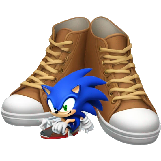 sonic the hedgehog's shoes emoji