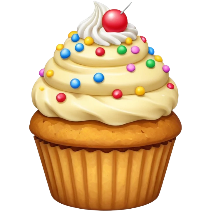 Cupcake Fried ice cream  emoji