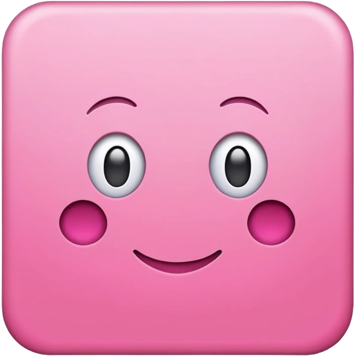 simple pink square paper no face on it emoji