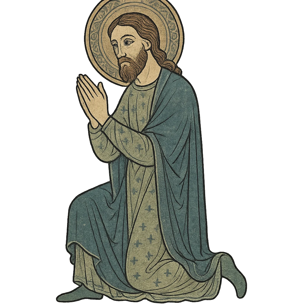 jesus praying  emoji