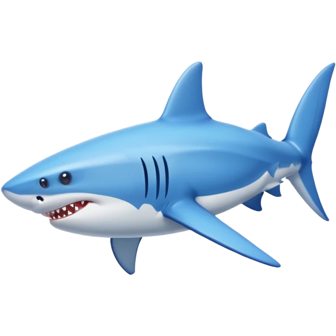 Shark with Nike shoes that are blue  emoji