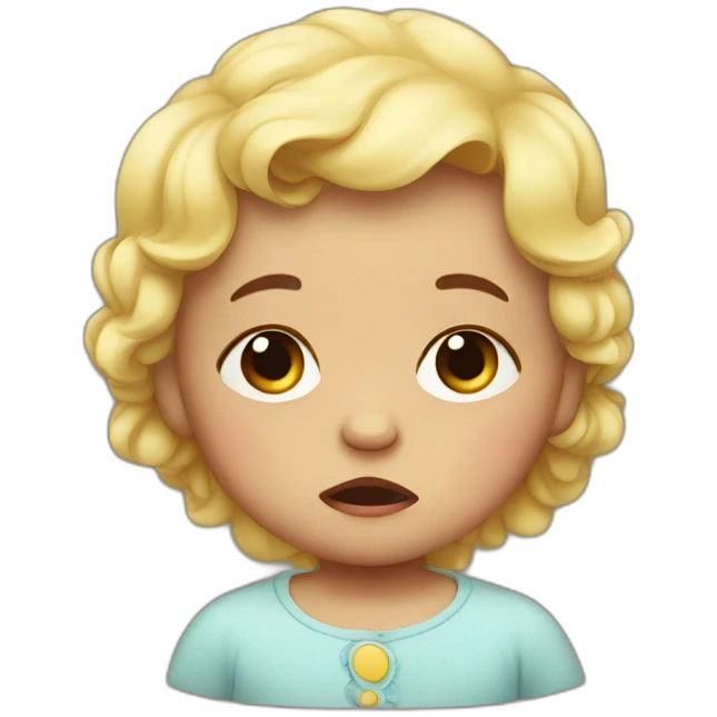Crying Spanish baby emoji