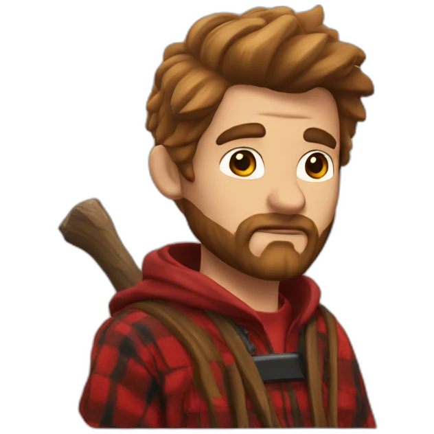 lumberjack in hogwarts robes emoji