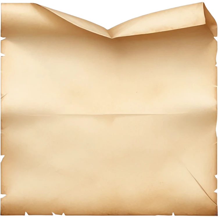 Survivor folded parchment paper emoji