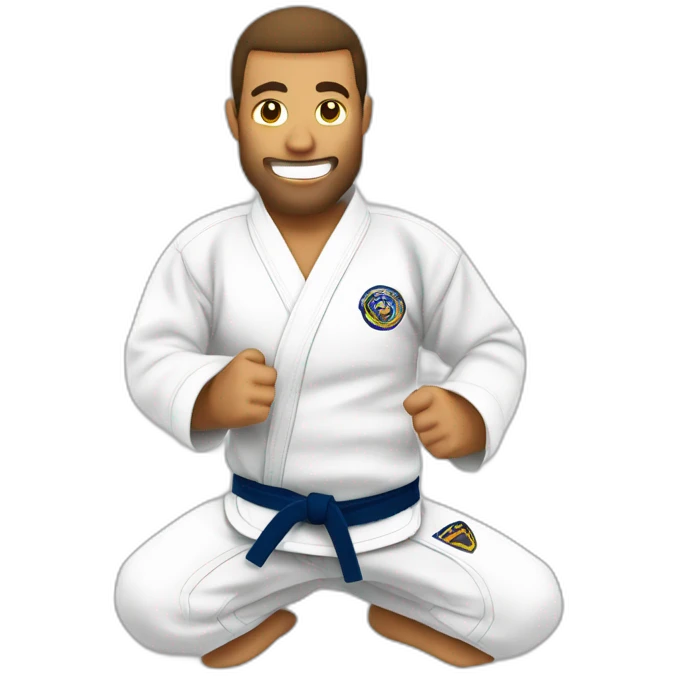 Casal branco lutando jiu jitsu emoji