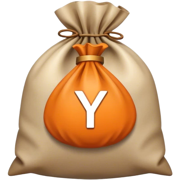 A money bag branded like Y combinator emoji