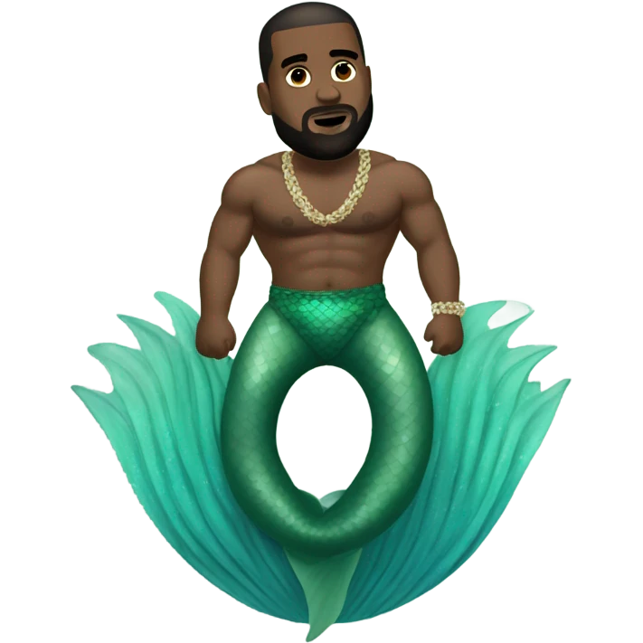 kanye west mermaid emoji