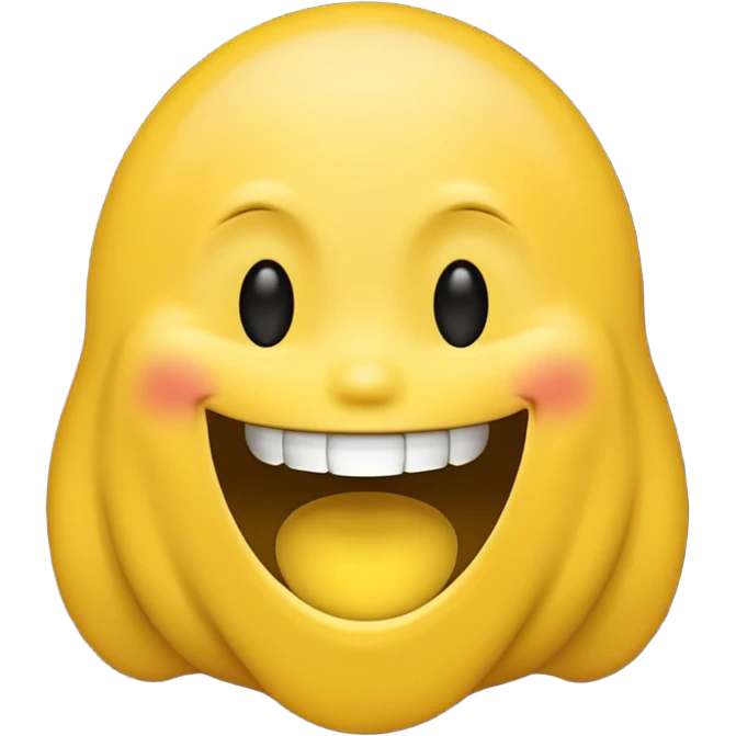 Emojis qui rigole fusionné avec l’emojis fantôme 👻 emoji