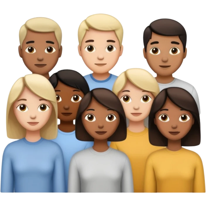 People. Linear minimalistic drawing without text emoji
