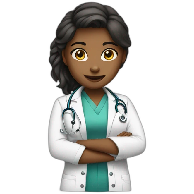 Girl doctor emoji