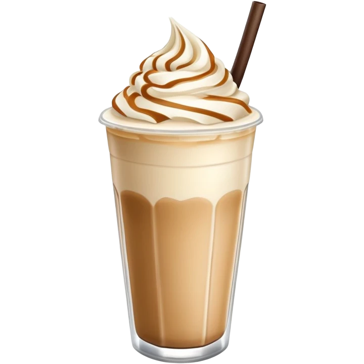 Vanilla coffee frappe  emoji