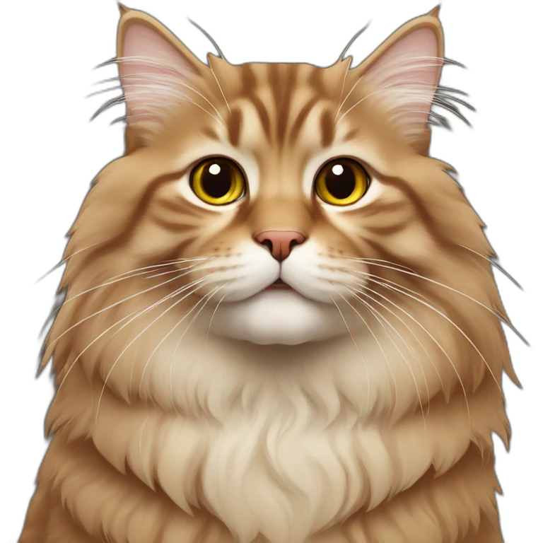 Brown Siberian cat emoji