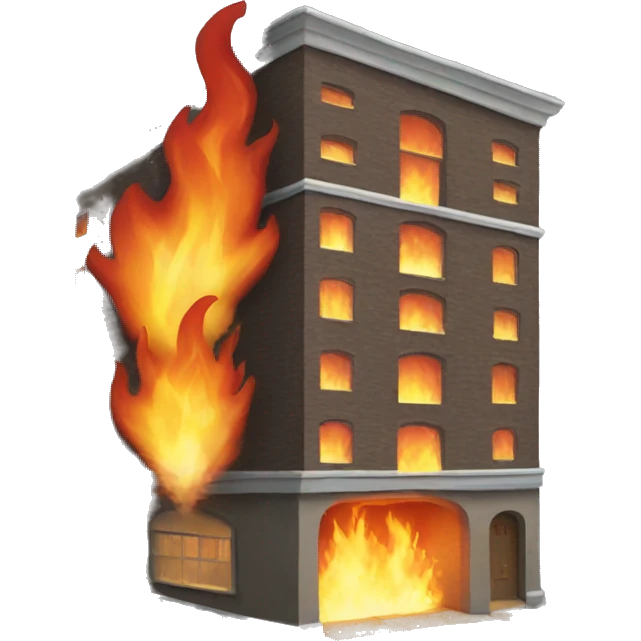 Fire building emoji