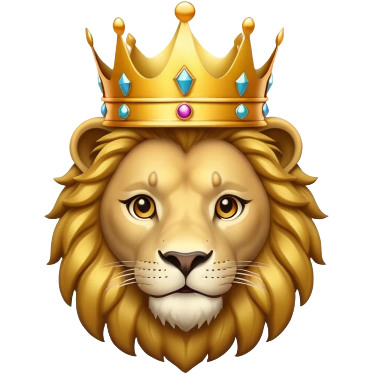 Lion with a crown  emoji