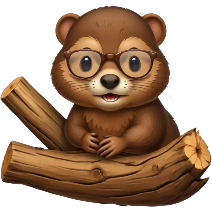 spectacled beaver emoji
