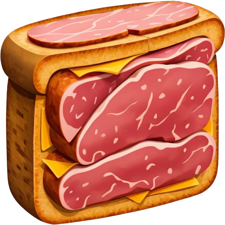 picasso abstract art SPAM MEAT painting emoji