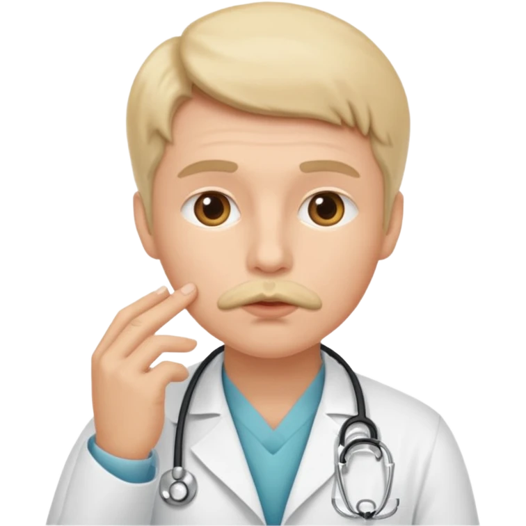 doctor shushing emoji