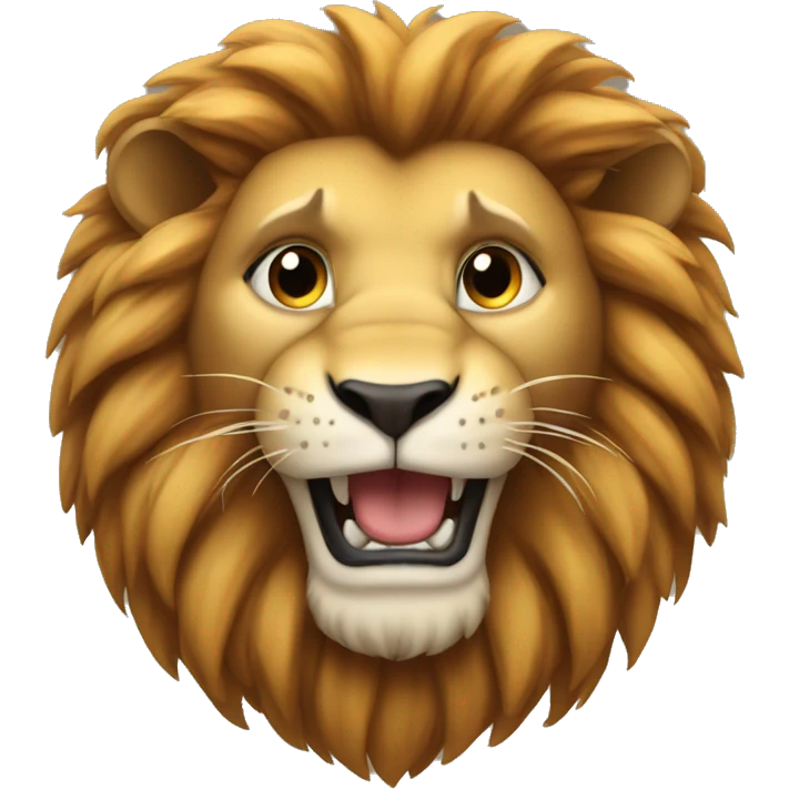 Lion showing a k with its paws emoji