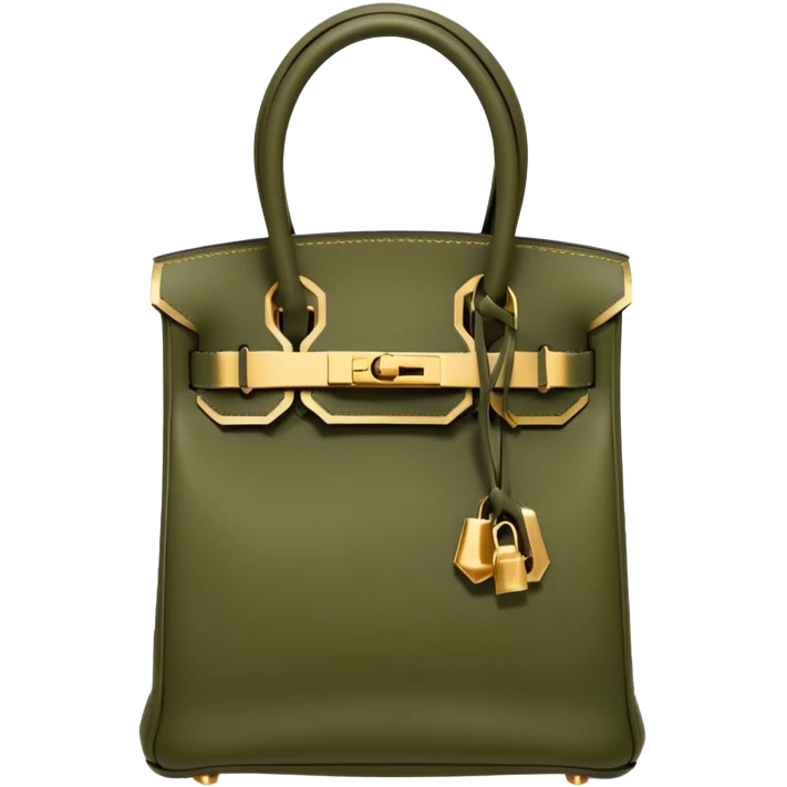 hermes birkin olive color bag emoji