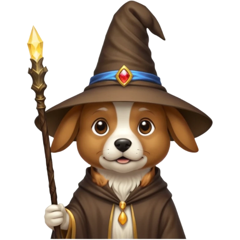 Dog wizard emoji