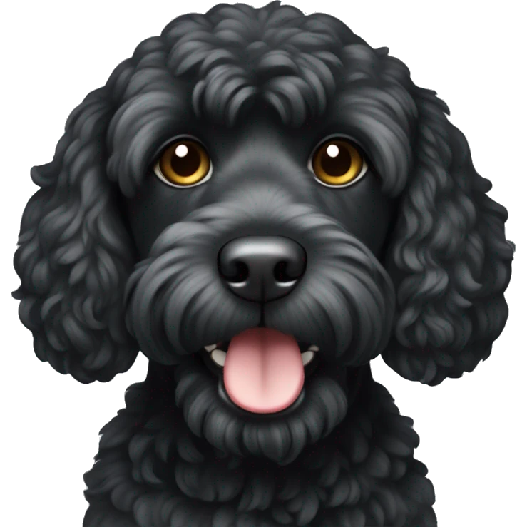 black cockapoo  emoji